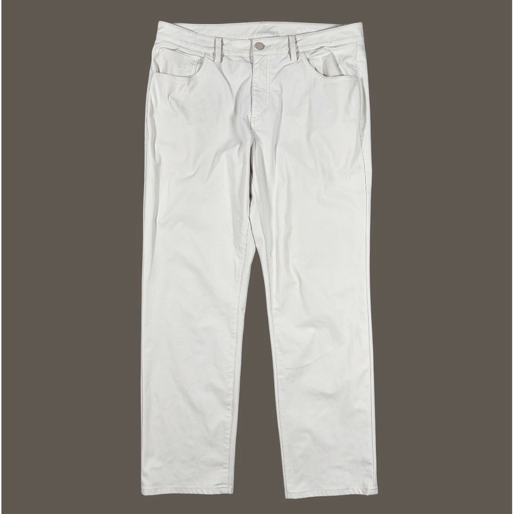 G/FORE Pants Mens 34x28 Cream Stretch 5 Pocket Performance Golf Core Chino